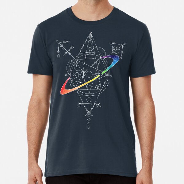 Rainbow planet trans symbol - white Premium T-Shirt