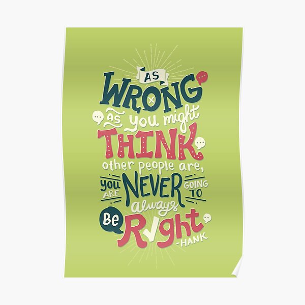 Never Be Right Poster
