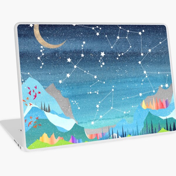 Summer constellations landscape Laptop Skin