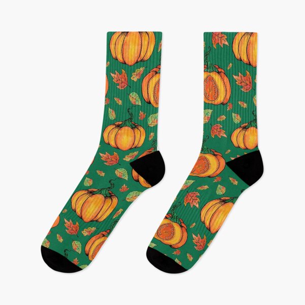 Item preview, Pumpkin Pattern | Fall Leaves designed and sold by inkhivecreative.