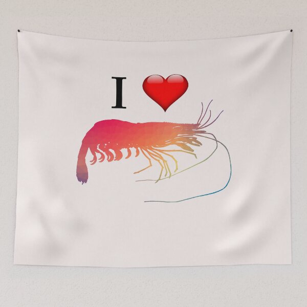 Item preview, I Love Shrimp I Shrimp Heart Animal designed and sold by Naohiro.
