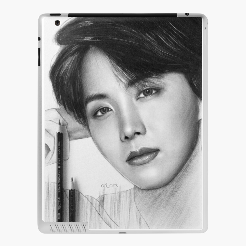 Experimented with charcoal on this drawing of BTS member Jungkook : r/ drawing