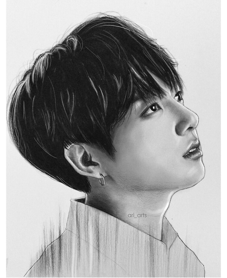 J-Hope realistic pencil drawing