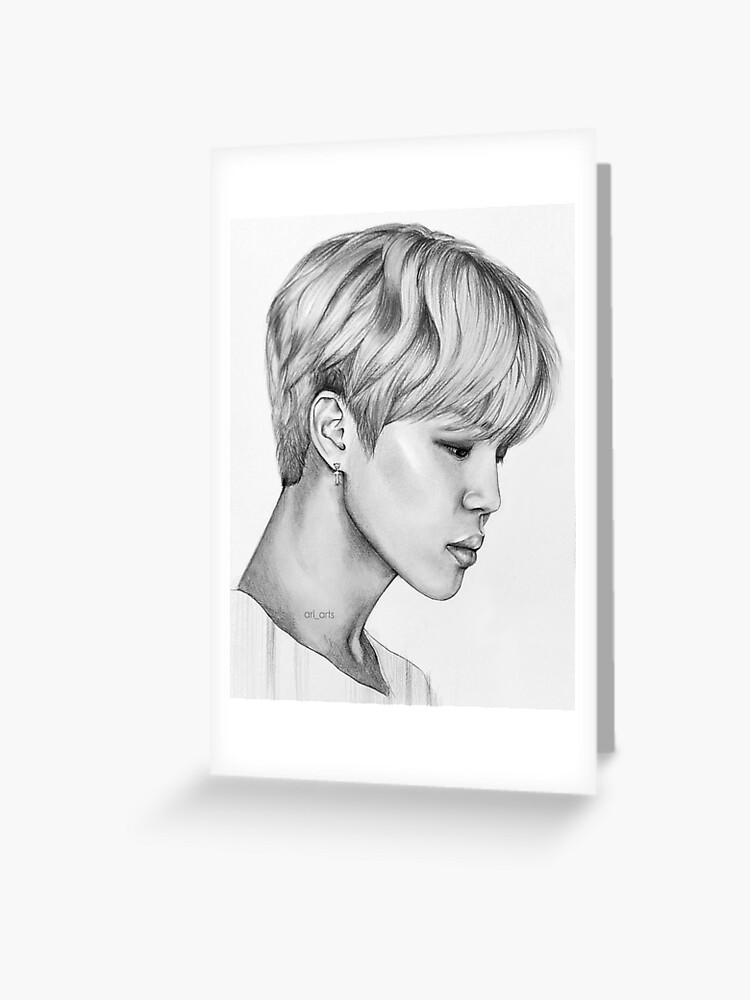 Tarjetas de felicitación «Dibujos a lápiz Jimin» de ari-arts | Redbubble