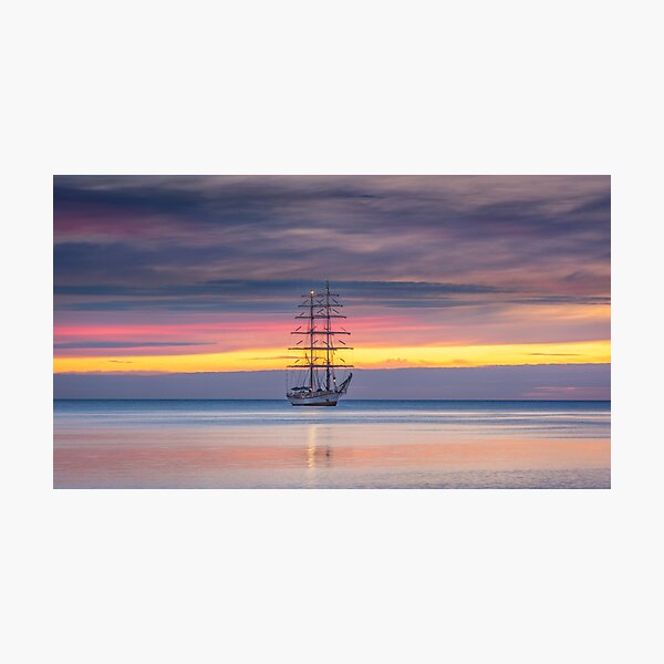 Schooner Sunrise Photographic Print
