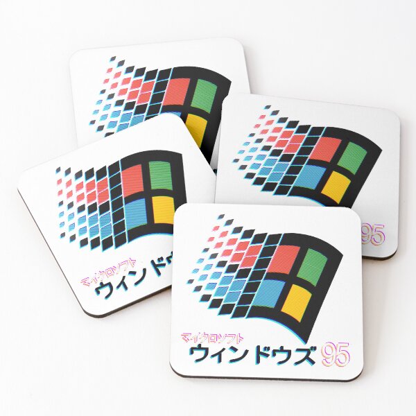 Microsoft Windows 95 - Japanese Coasters (Set of 4)