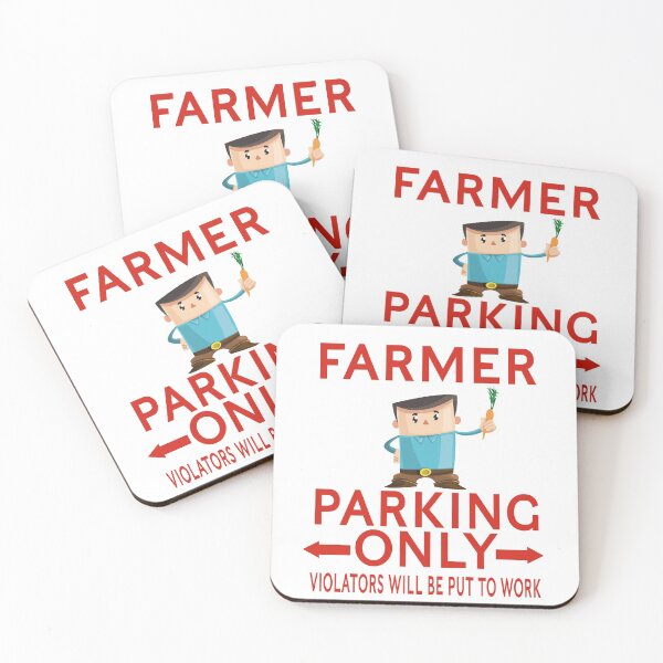 Item preview, Farmer Parking Sign designed and sold by MandWthings.