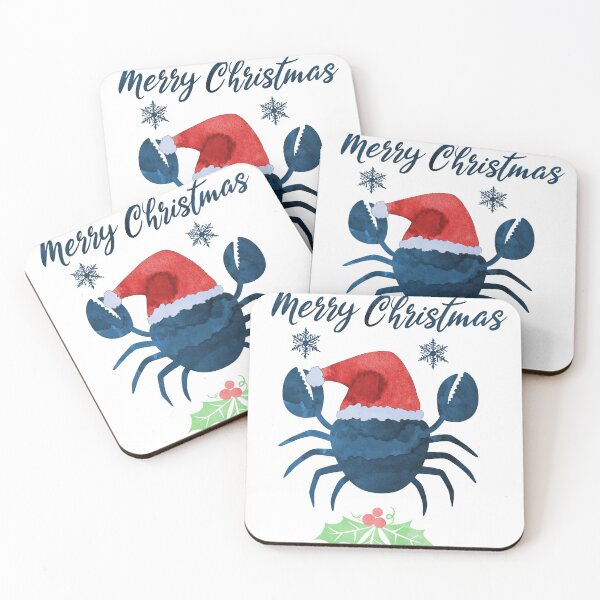 Item preview, Cangrejo De Navidad Arte Costero Náutico Azul Marino Animales Del Mar designed and sold by TheJollyMarten.