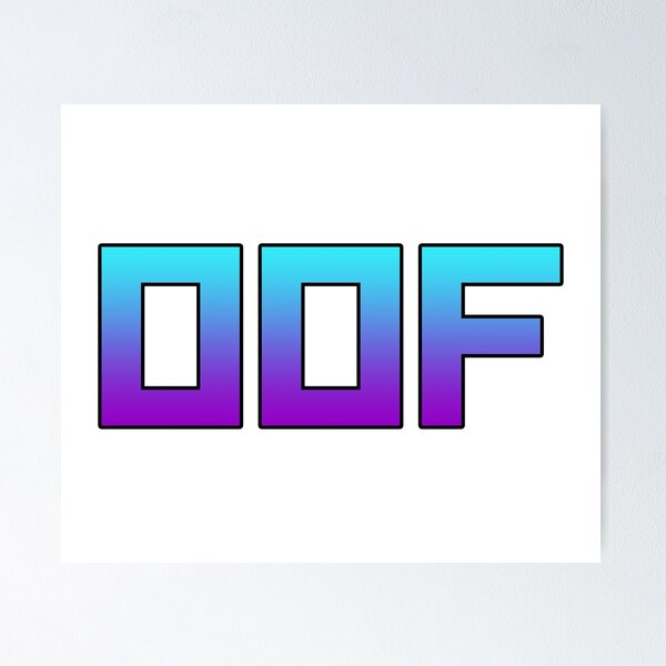 Item preview, OOF (8Bit Retro) designed and sold by SassyClassyMe.
