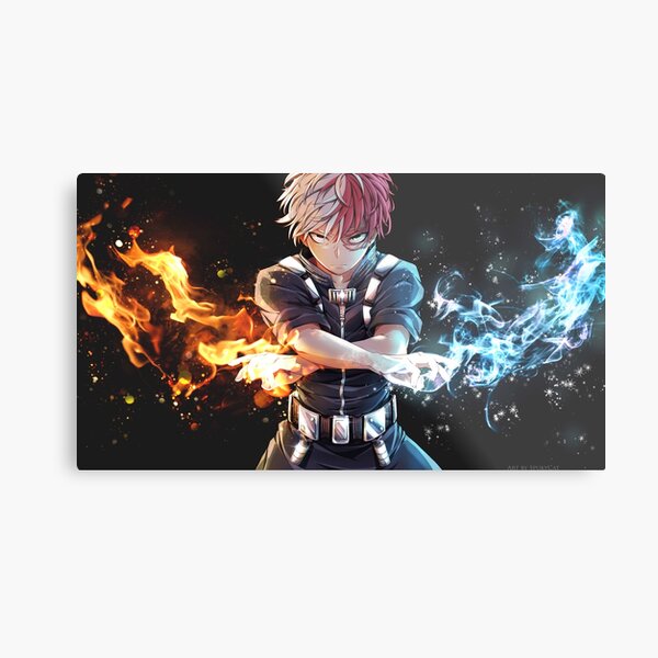 Todoroki BNHA Impression métallique