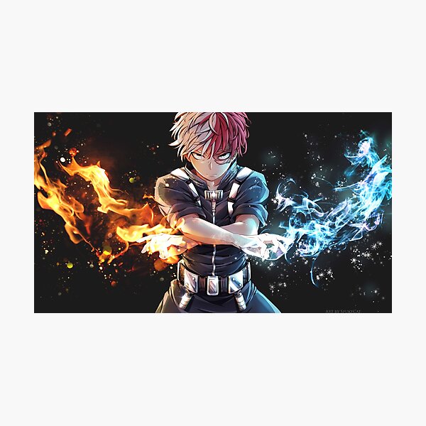 Todoroki BNHA Lámina fotográfica