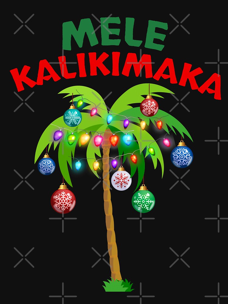 Disover Mele Kalikimaka - Hawaiian Santa Christmas  T-Shirt