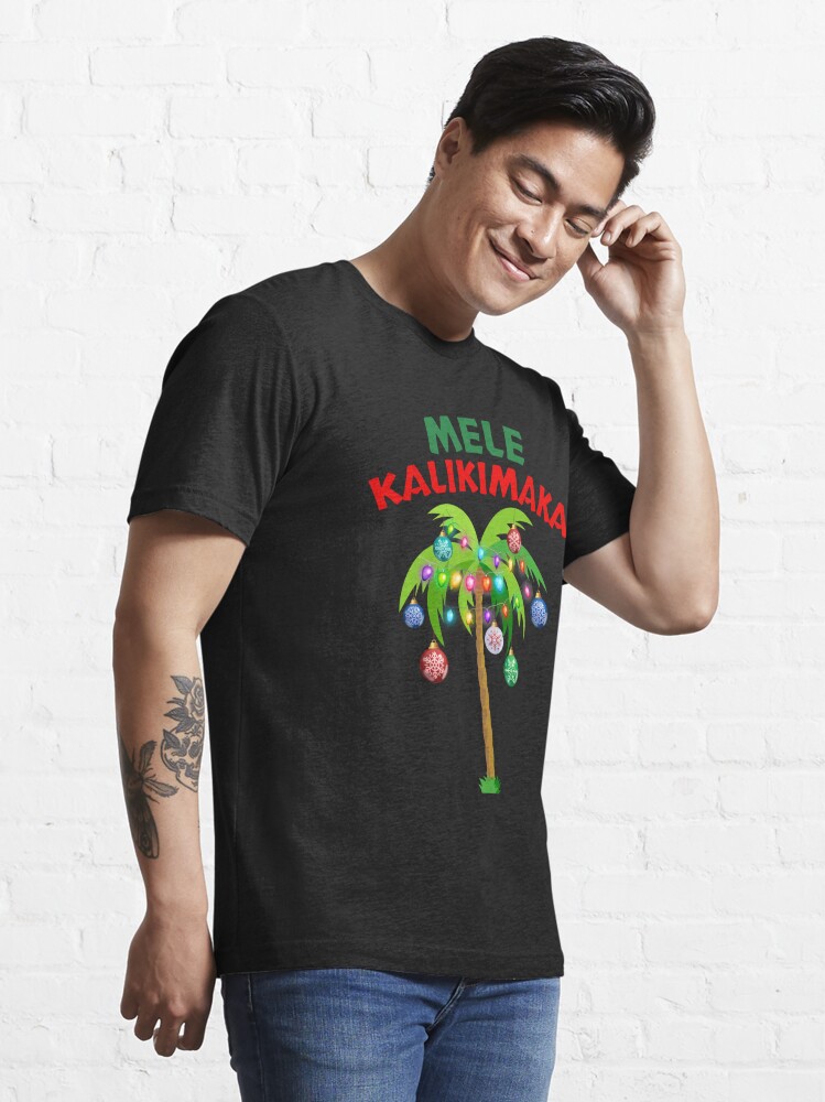 Disover Mele Kalikimaka - Hawaiian Santa Christmas  T-Shirt