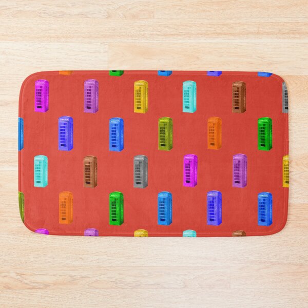 Item preview, Phone booth on fiesta background designed and sold by AHELENE.