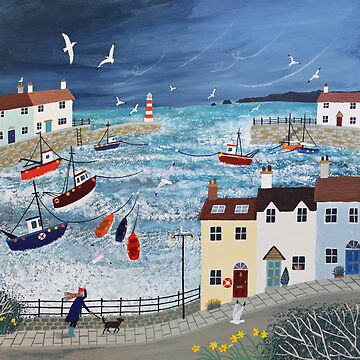 Artwork thumbnail, Stormy Harbour by Jo Grundy