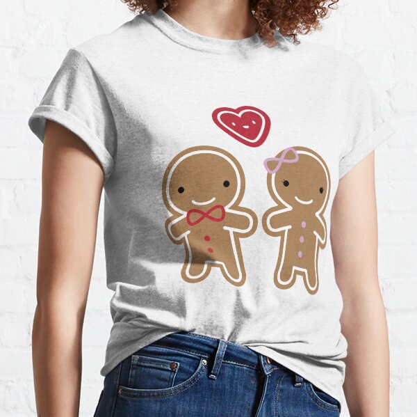 Cookie Cute Gingerbread Couple Classic T-Shirt