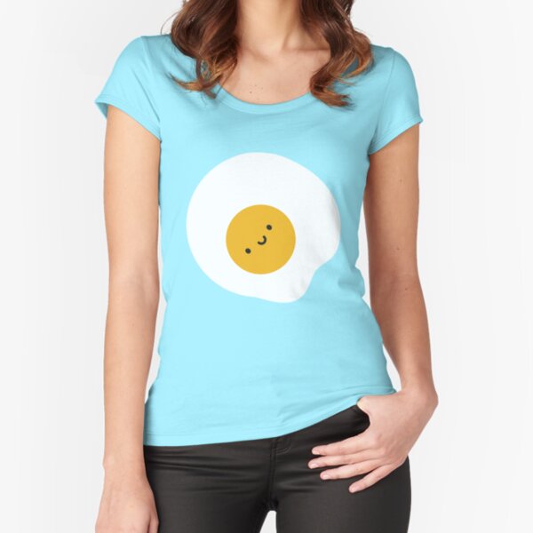 Kawaii Fried Egg  Fitted Scoop T-Shirt