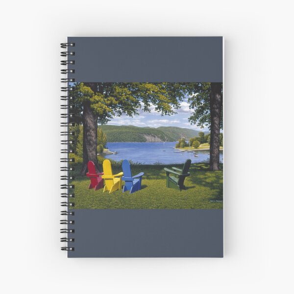 "Palisades" oil painting by Reed Prescott Spiral Notebook