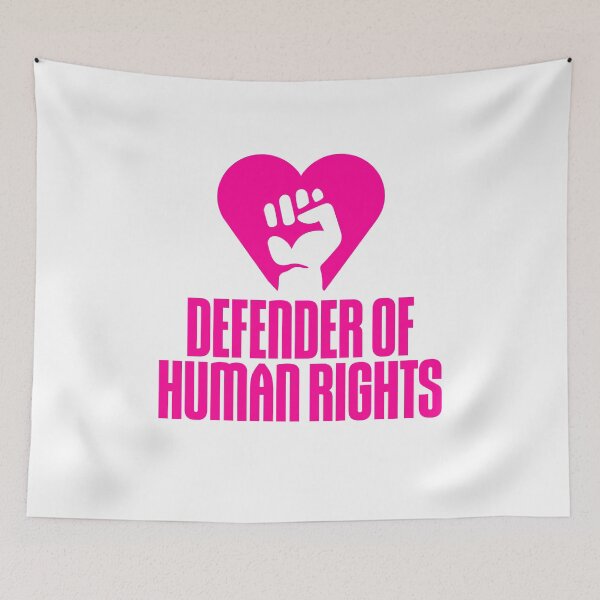 Item preview, Defender Of Human Rights Pink Heart Fist designed and sold by Jenny Robson.