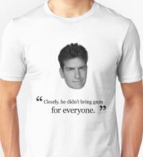 Charlie Sheen Gum Quote Unisex T-Shirt