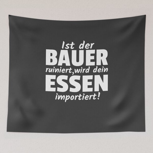 Item preview, If the farmer is ruined, your food will be imported protest designed and sold by Team150Designz.