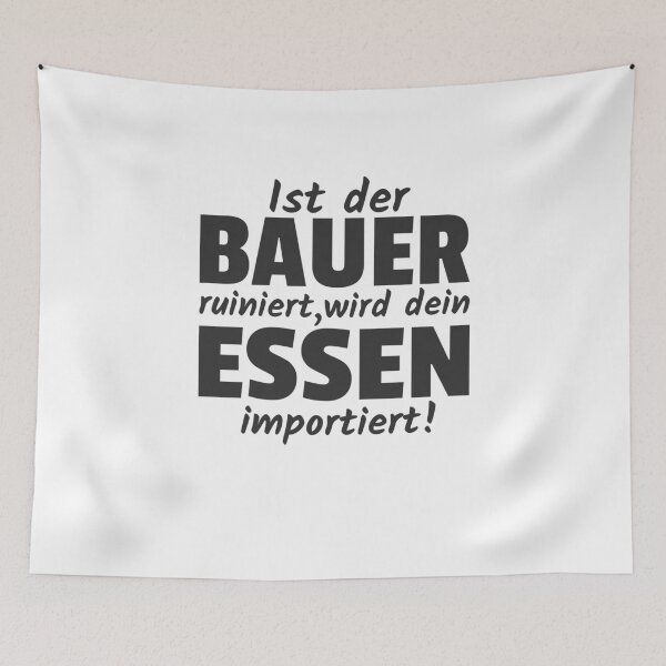 Item preview, If the farmer is ruined, your food will be imported protest designed and sold by Team150Designz.