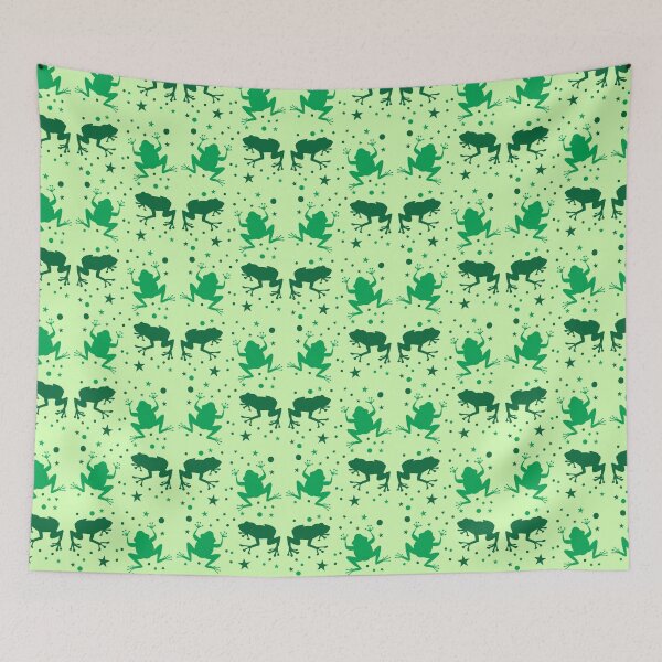 Item preview, green frog pattern designed and sold by jazzydevil.