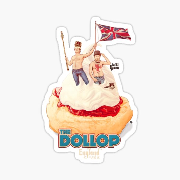 DOLLOP England & the UK: Scone & Jam Sticker