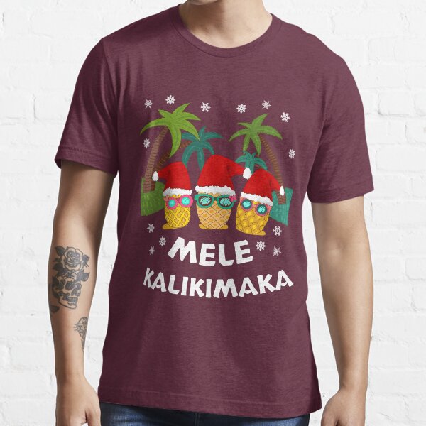 Mele Kalikimaka - Christmas Vacation - Hawaiian Santa Christmas Essential T-Shirt
