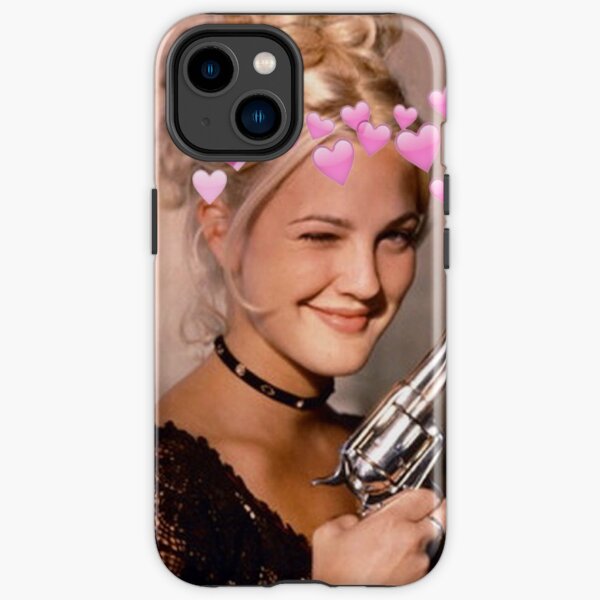 Drew Barrymore Pistol Design iPhone Tough Case