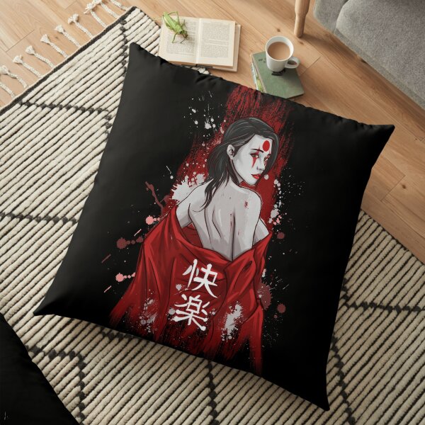 Sexy Geisha Girl Floor Pillow