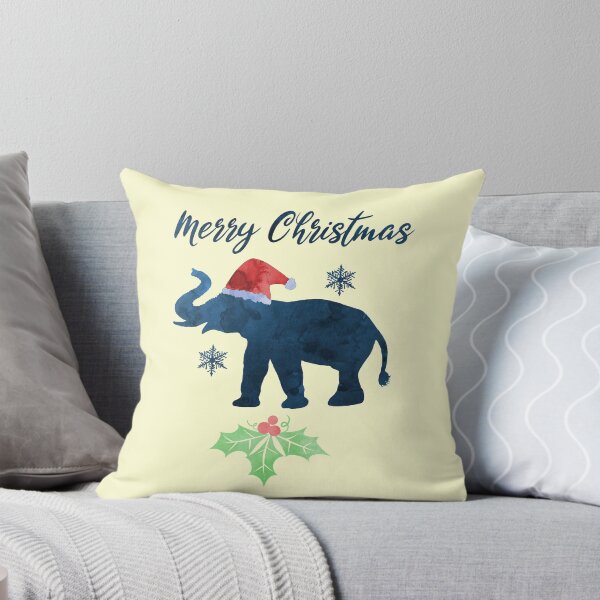 Item preview, Christmas Elephant Xmas Animals Navy Blue designed and sold by TheJollyMarten.