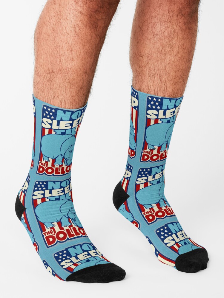 Alternate view of DOLLOP: No Sleep Til Hippo (simple) Socks