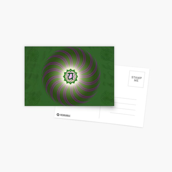 Heart Chakra ~ Green ~ Anahata ~ Male Postcard