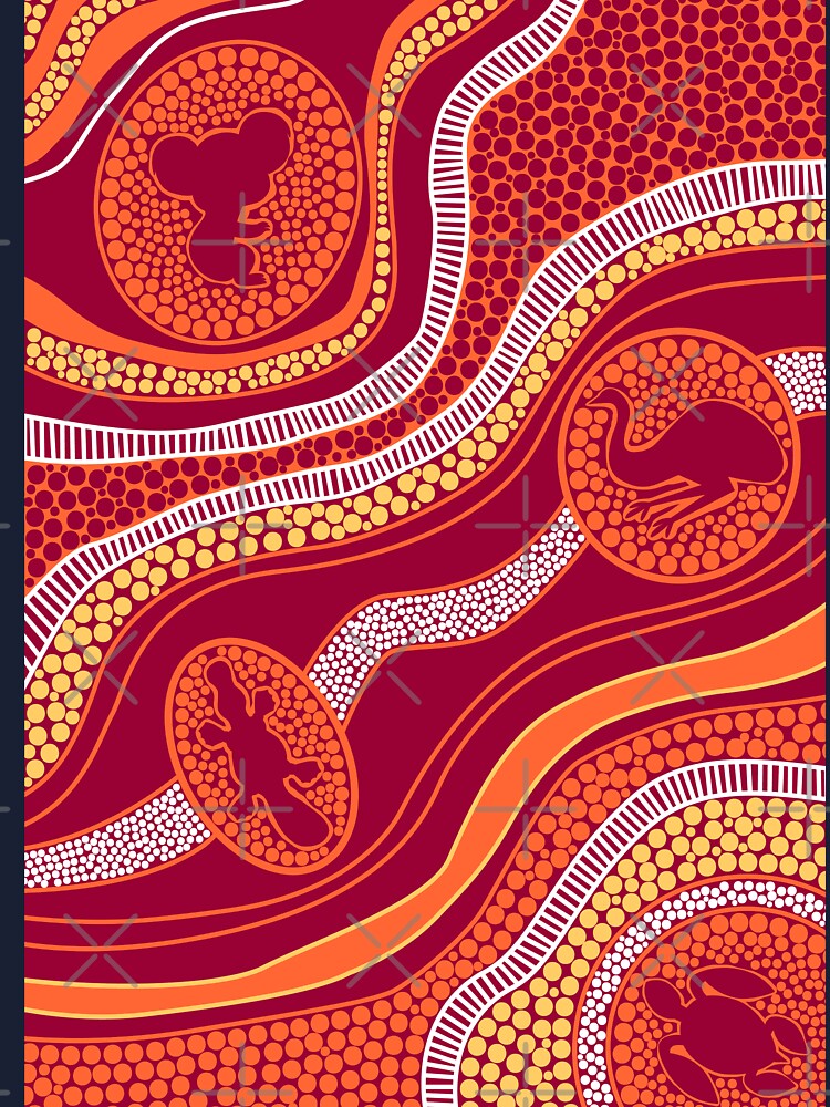 Authentic Aboriginal Art - Platypus Baby One-Piece for Sale by