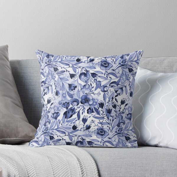 Item preview, Inktober 2019 day 10 pattern in blue designed and sold by Gaia Marfurt.