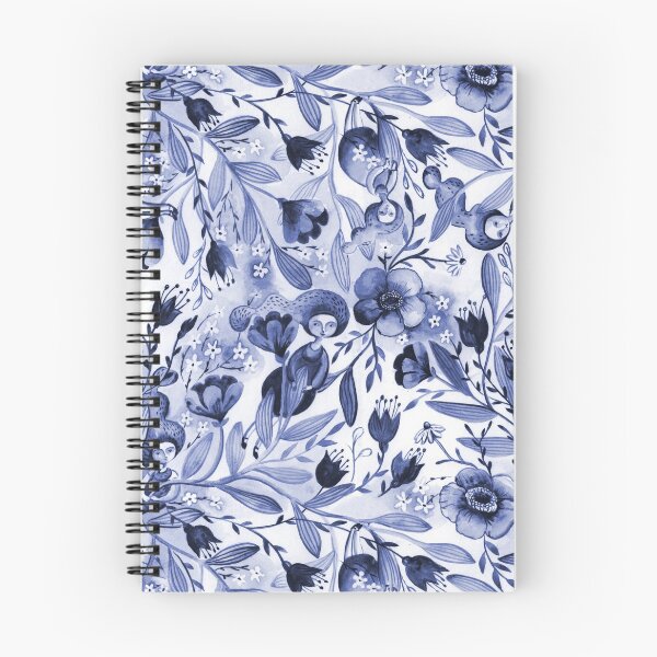 Item preview, Inktober 2019 day 10 pattern in blue designed and sold by Gaia Marfurt.