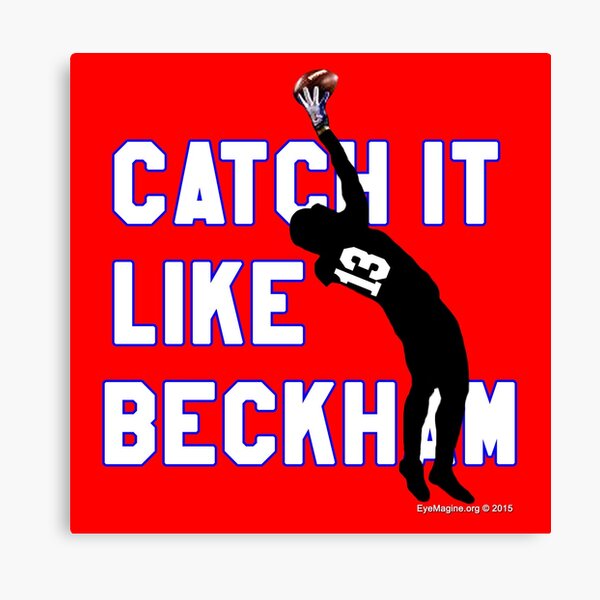 The Catch - Odell Beckham Jr. Wood Print