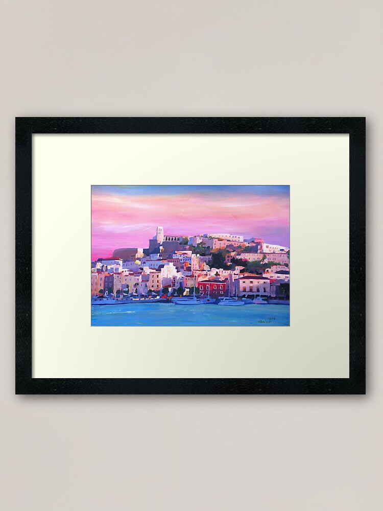 Alternate view of Ibiza Eivissa Old Town And Harbour Pearl Of The Mediterranean Framed Art Print