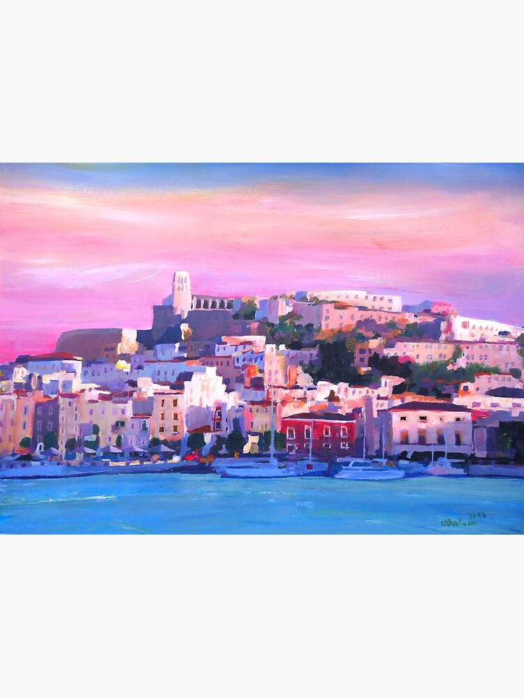 Ibiza Eivissa Old Town And Harbour Pearl Of The Mediterranean by artshop77