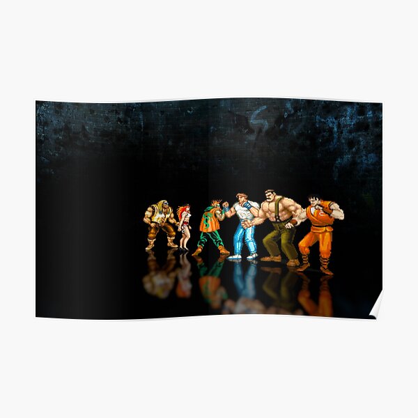 Final Fight - Pixel art Poster