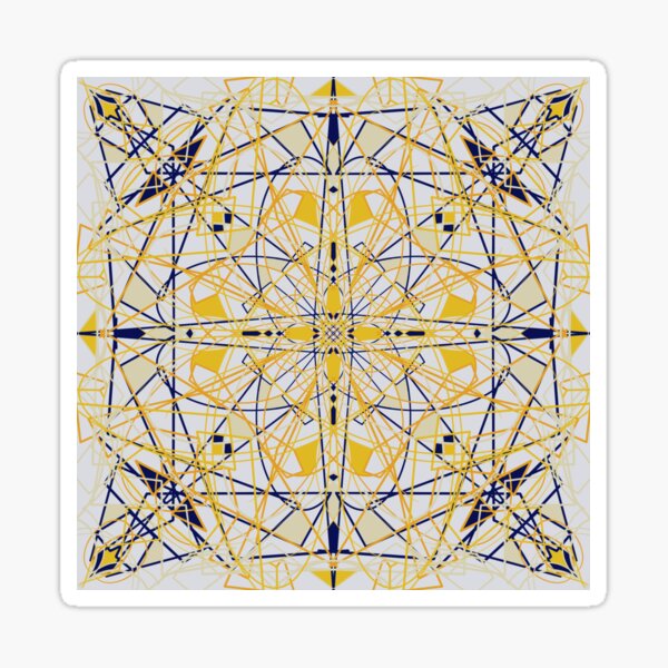 Golden Geo Sticker