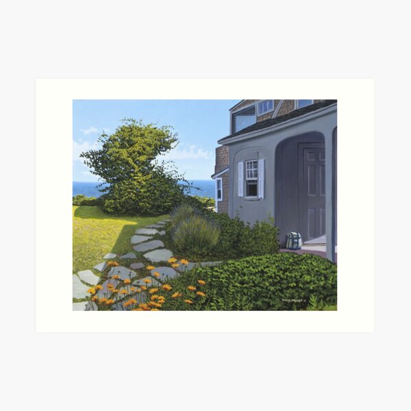 "Cape Cod Cottage" by Reed Prescott Art Print