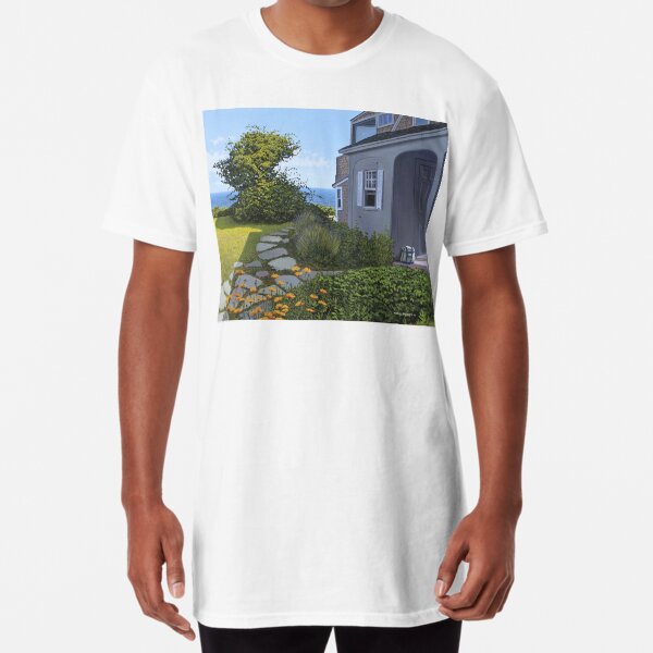"Cape Cod Cottage" by Reed Prescott Long T-Shirt
