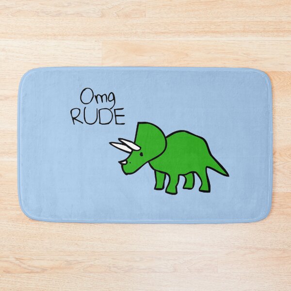 Item preview, Omg RUDE (Triceratops) designed and sold by jezkemp.