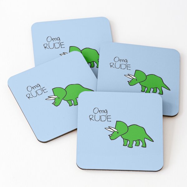 Item preview, Omg RUDE (Triceratops) designed and sold by jezkemp.