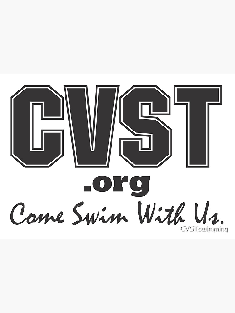 Come Swim With Us Black Logo by CVSTswimming
