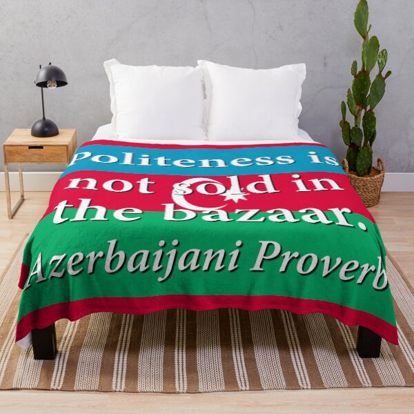 Item preview, Politeness Is Not Sold - Azerbaijani Proverb designed and sold by CrankyOldDude.