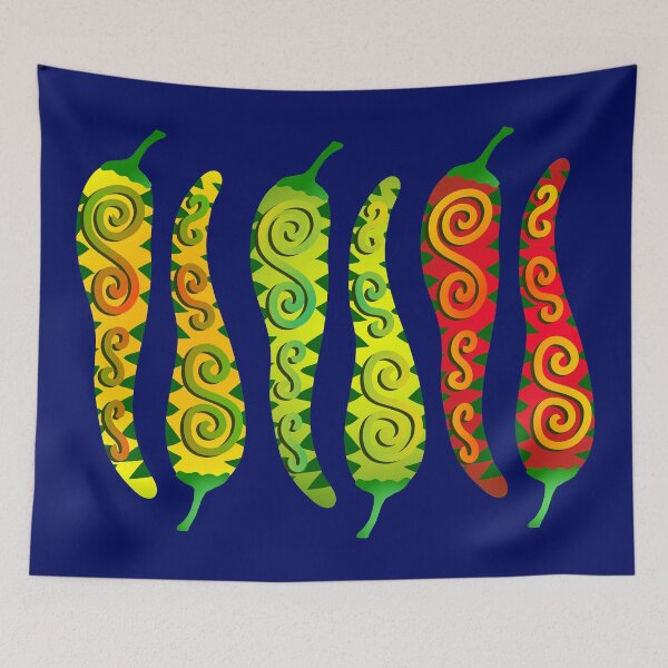 Item preview, chili with curly pattern designed and sold by M-Lorentsson.