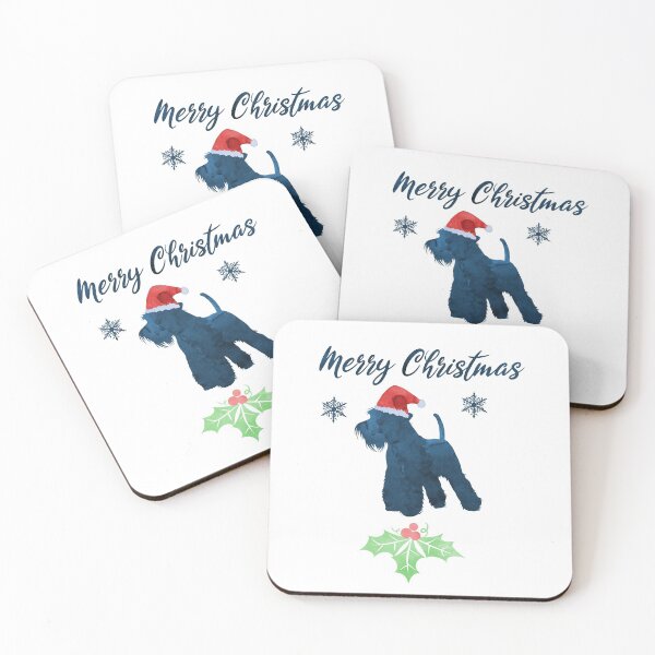 Item preview, Christmas Schnauzer Dog Art designed and sold by TheJollyMarten.